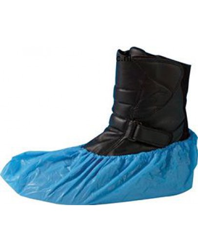 Overschoenen PE blauw - zakje 100 st