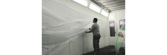 Spraybooth masking film
