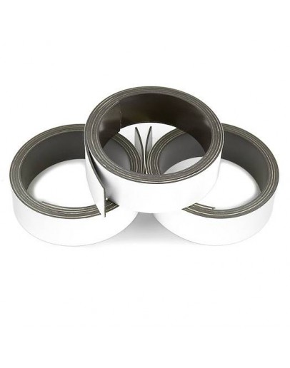 Magneetband wit 20 mm x 1 m