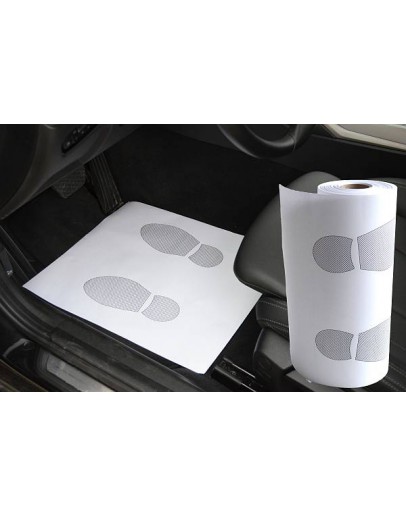 Voetmat wit papier - 250 coup.