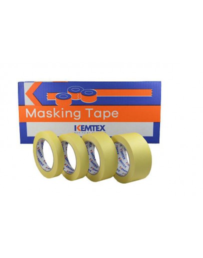 Ecru masking tape 80°C-18mm-box 48 rolls