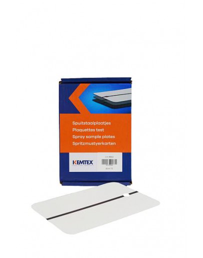 Spuitstaalplaatje metaal wit