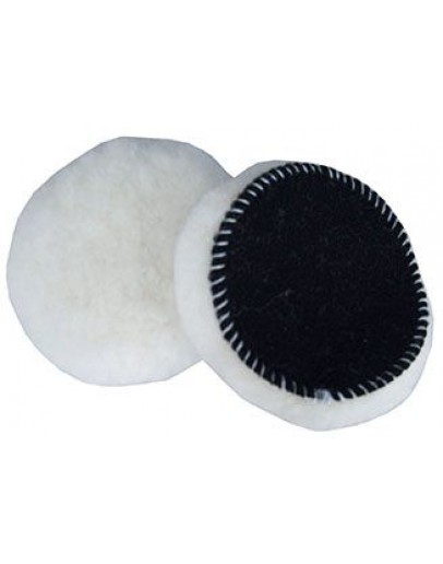Lamswol polierpad velcro wit SF 135 mm