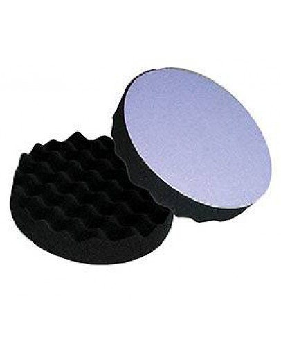Polierspons zwart gewafeld 80 mm