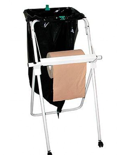 Houder voor papierrol en vuilniszak
