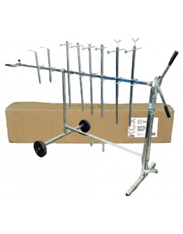 Mobile rotating panel stand
