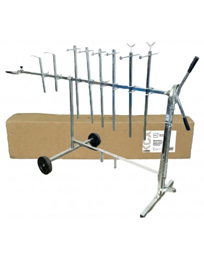 Mobile rotating panel stand